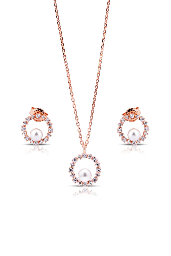 Eveline Pendant and Earrings Set