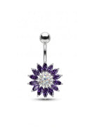 Aurora Bloom Belly Button Ring
