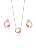 Evelisse Silver Pendant and Earrings Set