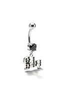 Glitter Baby Belly Button Ring