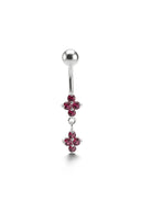 Blossom Quartet Belly Button Ring