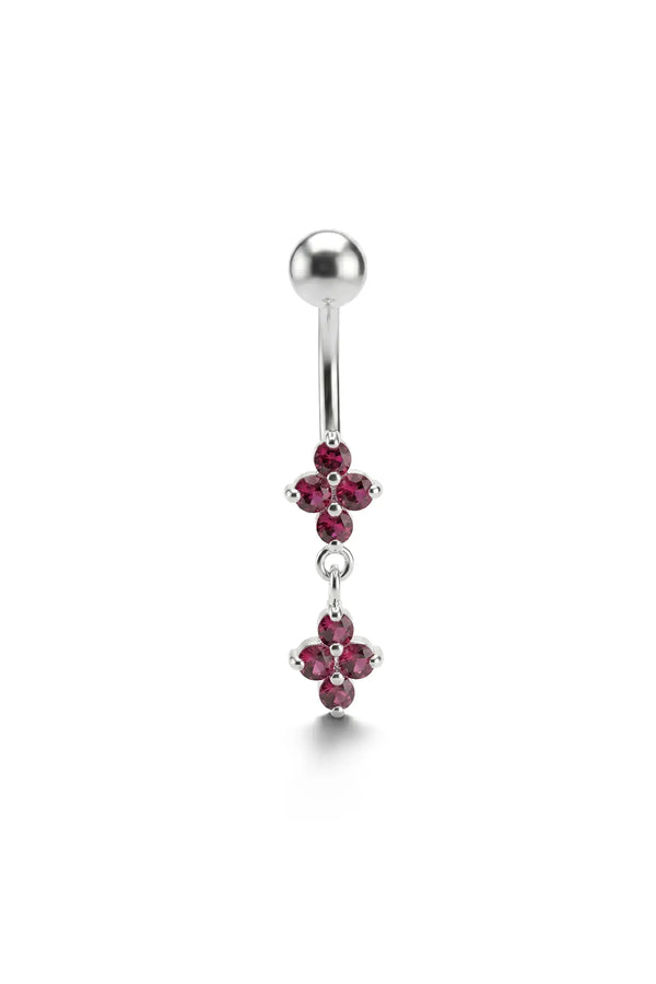 Blossom Quartet Belly Button Ring