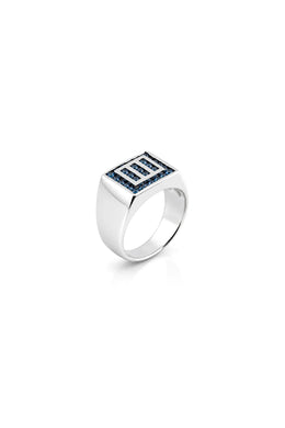 Oceanic Men’s Silver Ring