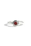 Ember Petal Silver Ring