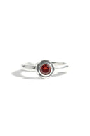 Ember Petal Silver Ring