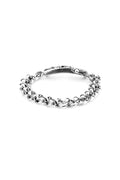 ‘Do or Die’ Men’s Silver Skull Bracelet