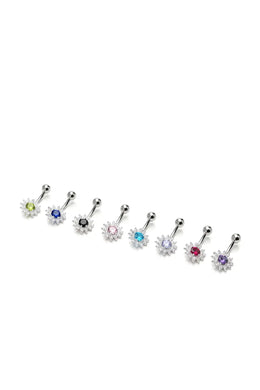 Starlight Blossom Belly Button Ring