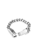 ‘Do or Die’ Men’s Silver Skull Bracelet