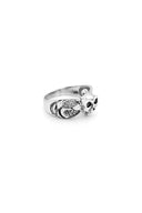 Cryptic Skull Men’s Silver Ring