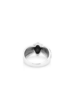 Cryptic Skull Men’s Silver Ring