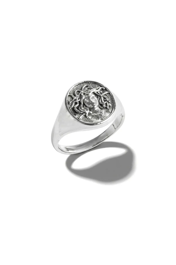 Medusa Silver Ring