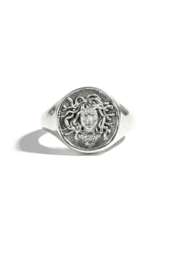 Medusa Silver Ring