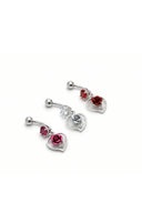 Eternal Love Rose Belly Button Ring
