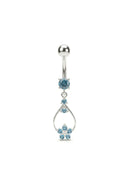 Floral Arch Belly Button Ring