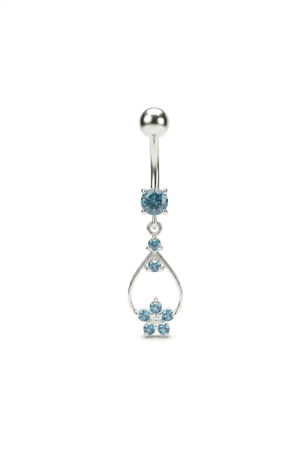 Floral Arch Belly Button Ring