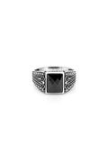 Imperio Black Men’s Silver  Ring