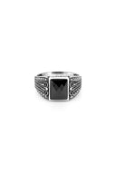 Imperio Black Men’s Silver  Ring