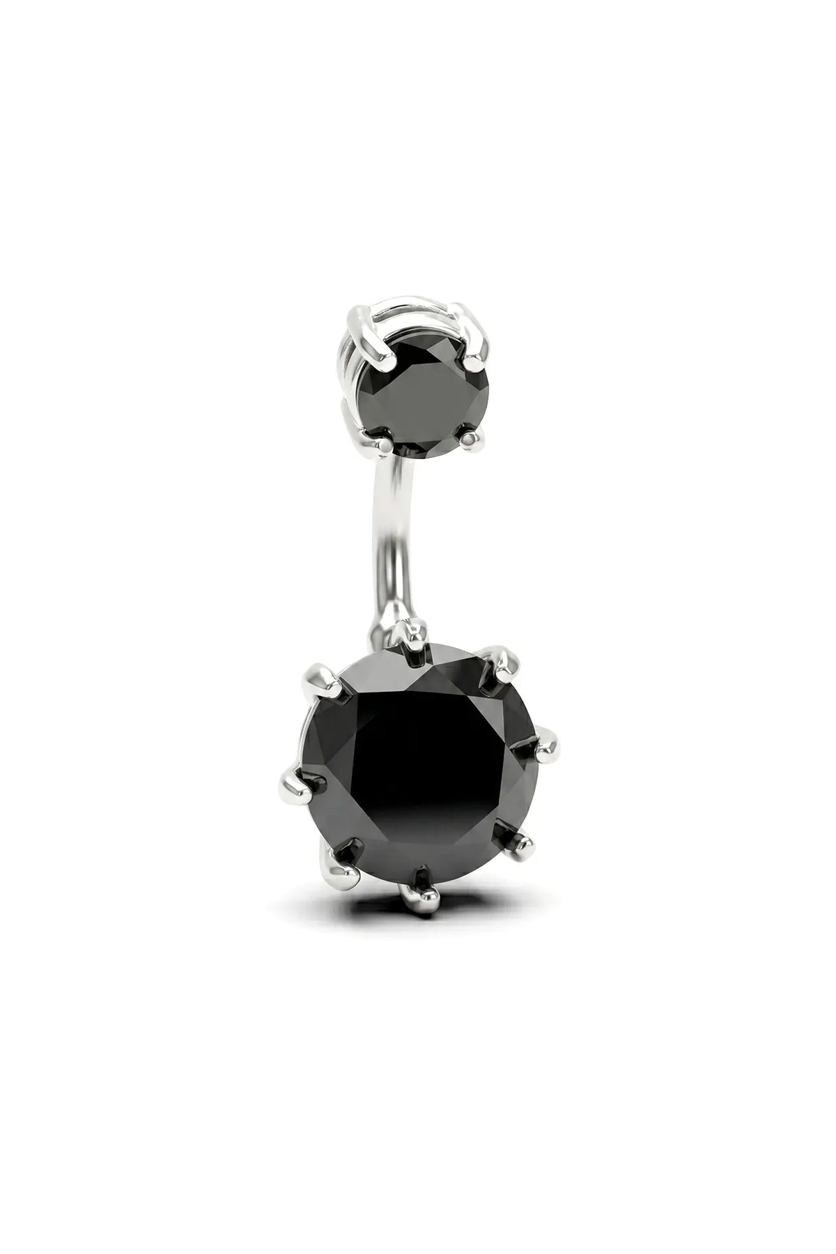 Noir Bloom Belly Button Ring