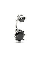 Noir Bloom Belly Button Ring