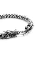 Dragon Weave Men’s Silver Bracelet