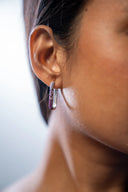 Rose Mirage Silver Earrings