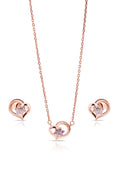 Alma Silver Pendant and Earrings Set