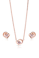 Alma Silver Pendant and Earrings Set