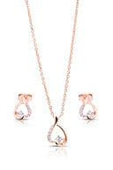 Alira Silver Pendant and Earrings Set