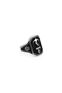 Anchor Drop Men’s Silver Ring