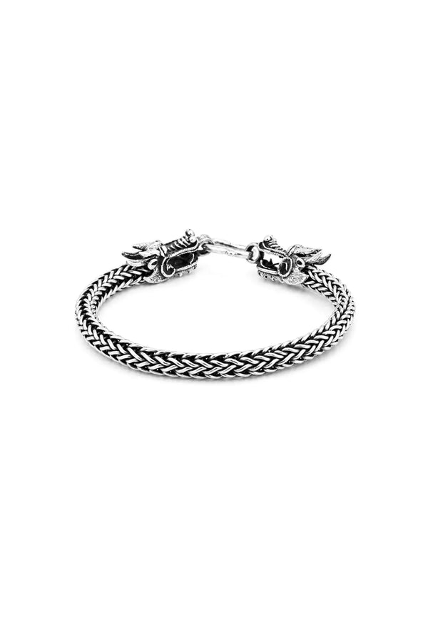 Dragon Link Men’s Silver Bracelet