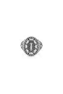 Regal Stone Men’s Silver Ring