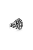 Regal Stone Men’s Silver Ring