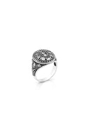 Regal Stone Men’s Silver Ring