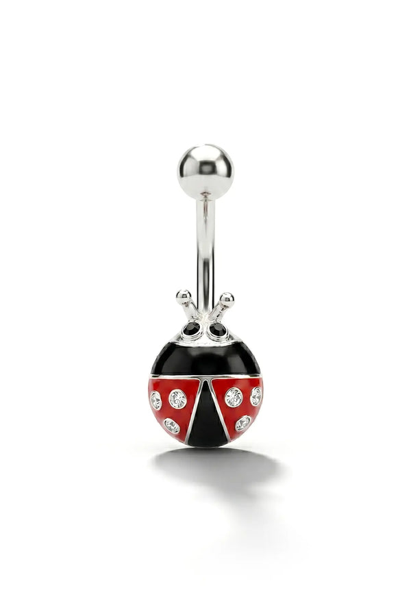 Lucky Ladybug Belly Button Ring