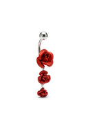 Velvet Petal Belly Button Ring