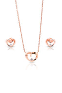 Amouria Silver Pendant and Earrings Set