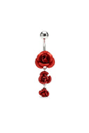 Velvet Petal Belly Button Ring