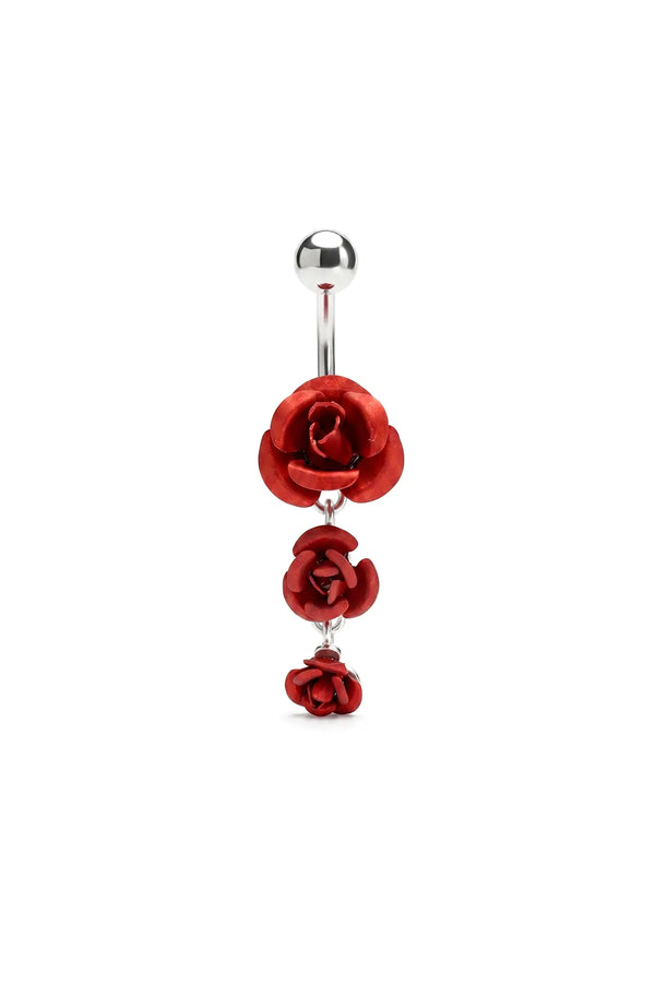 Velvet Petal Belly Button Ring