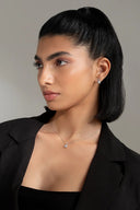 Averie Silver Pendant and Earrings Set