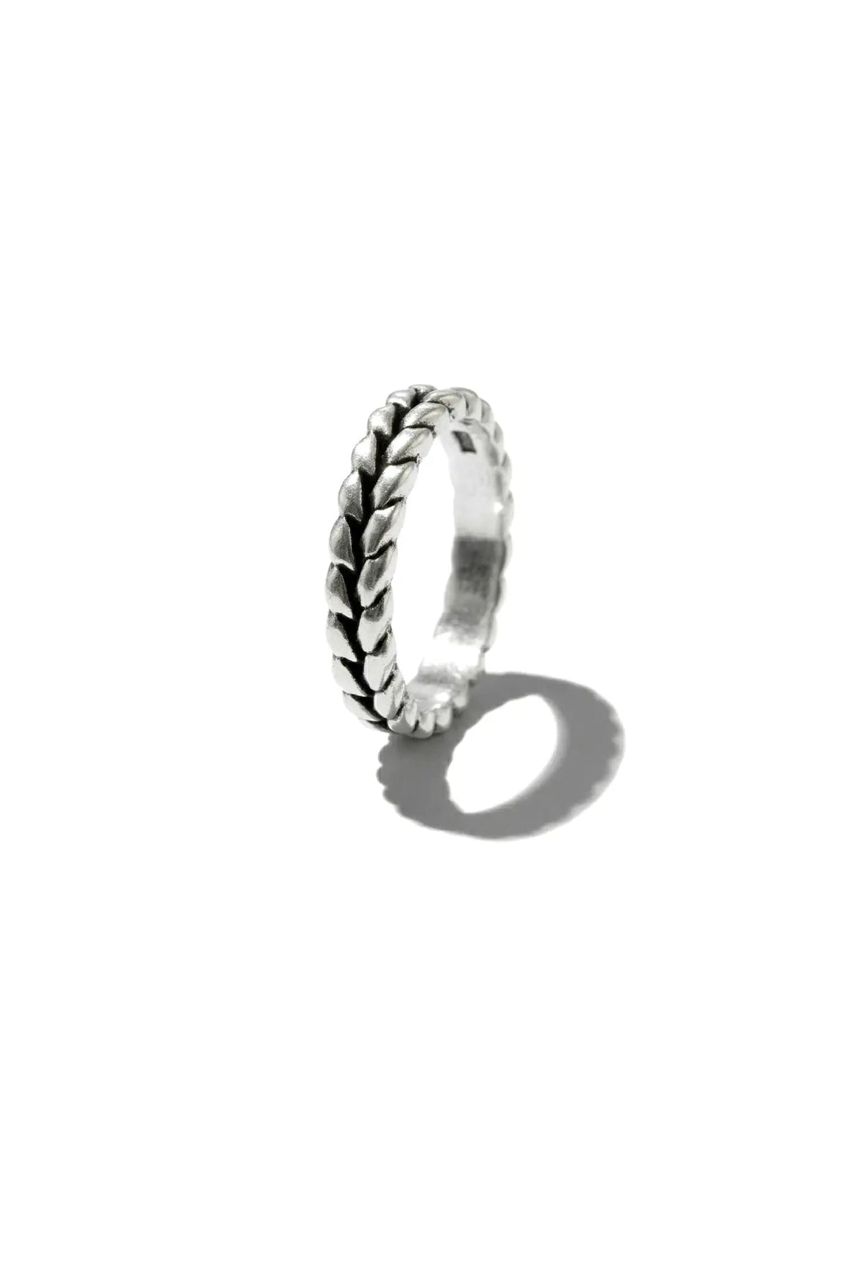 Simone Weave Silver Ring Parman
