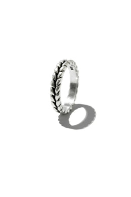 Simone Weave Silver Ring Parman