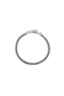 Regal Weave Men’s Silver Bracelet