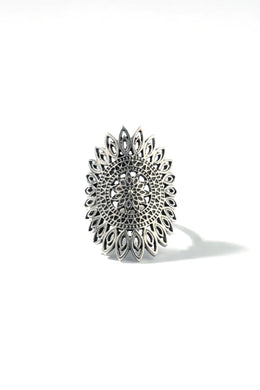 Ekaa Regal Silver Ring Parman
