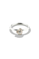 Heart Sparkle Silver Ring Parman