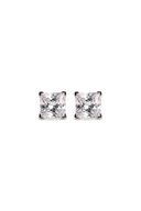 Lustre Square Silver Studs