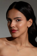 Orbitte Silver Pendant and Earrings Set