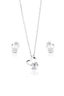 Lilah Silver Pendant and Earrings Set