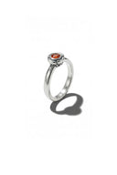 Ember Petal Silver Ring