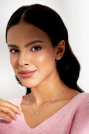 Amélise Silver Pendant and Earrings Set