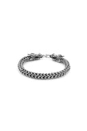 Dragon Weave Men’s Silver Bracelet